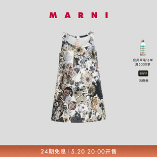 女士花朵印花无袖 圆领连衣裙 新品 2024夏季 特享精选 MARNI