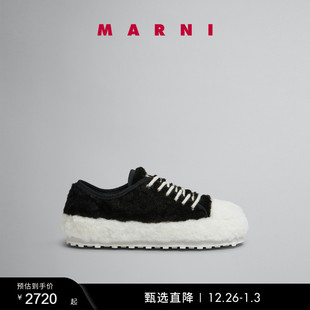 多件折 系带毛毛休闲鞋 礼物 TEDDY男士 厚底鞋 MARNI