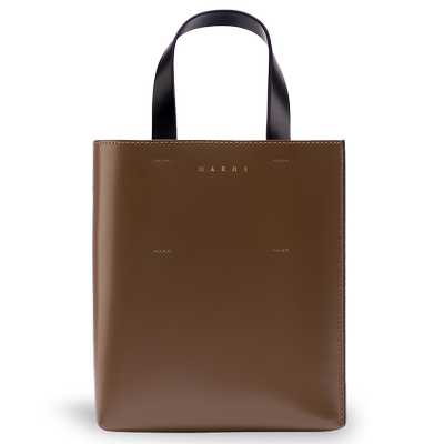 MARNI女士拼色小牛皮单肩斜挎包