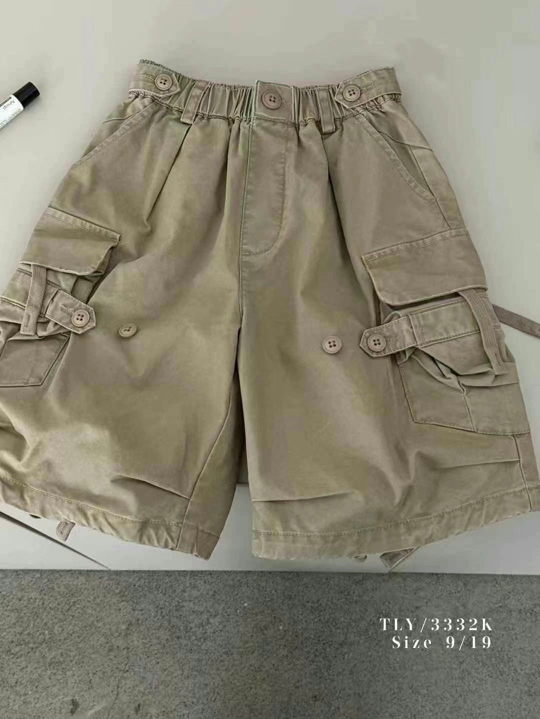 童乐鱼童装2026年夏季新款男女童韩版宽松工装短裤中裤图片