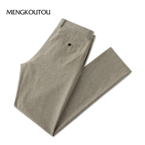 蒙口透男士薄款百搭时尚休闲裤