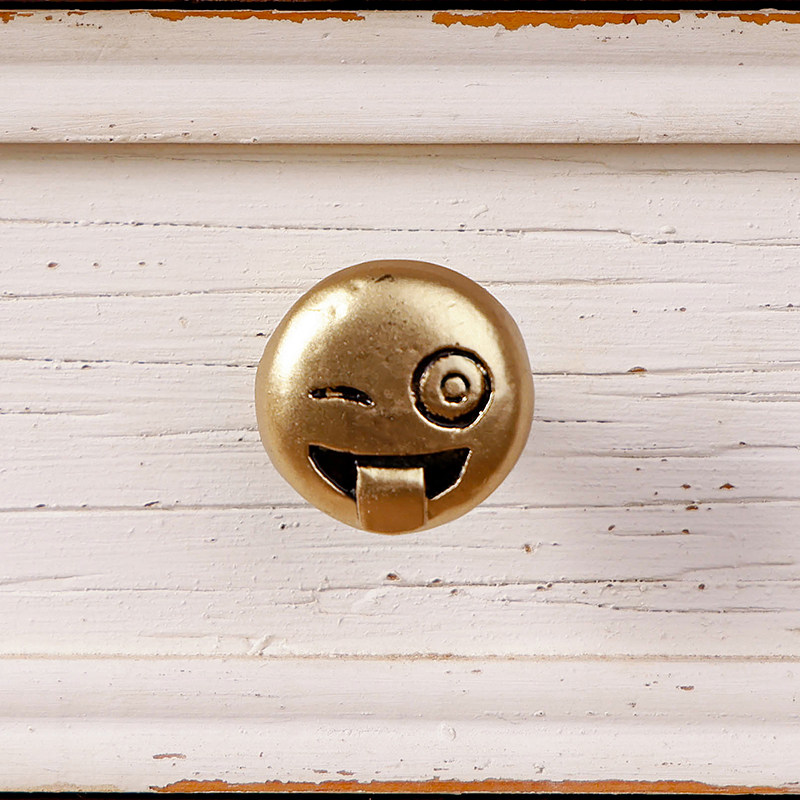 你可居趣味抽屉拉手笑脸吐舌头可爱金色粉色柜门把手柜子复古,基础建材,小拉手,淘宝优惠券,粉丝福利购,淘宝优惠卷