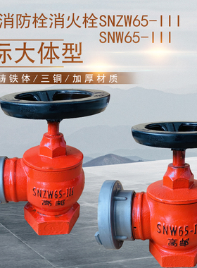 室内消防栓65消火栓消防水带阀门3型旋转减压稳压SNZW65-III高邮