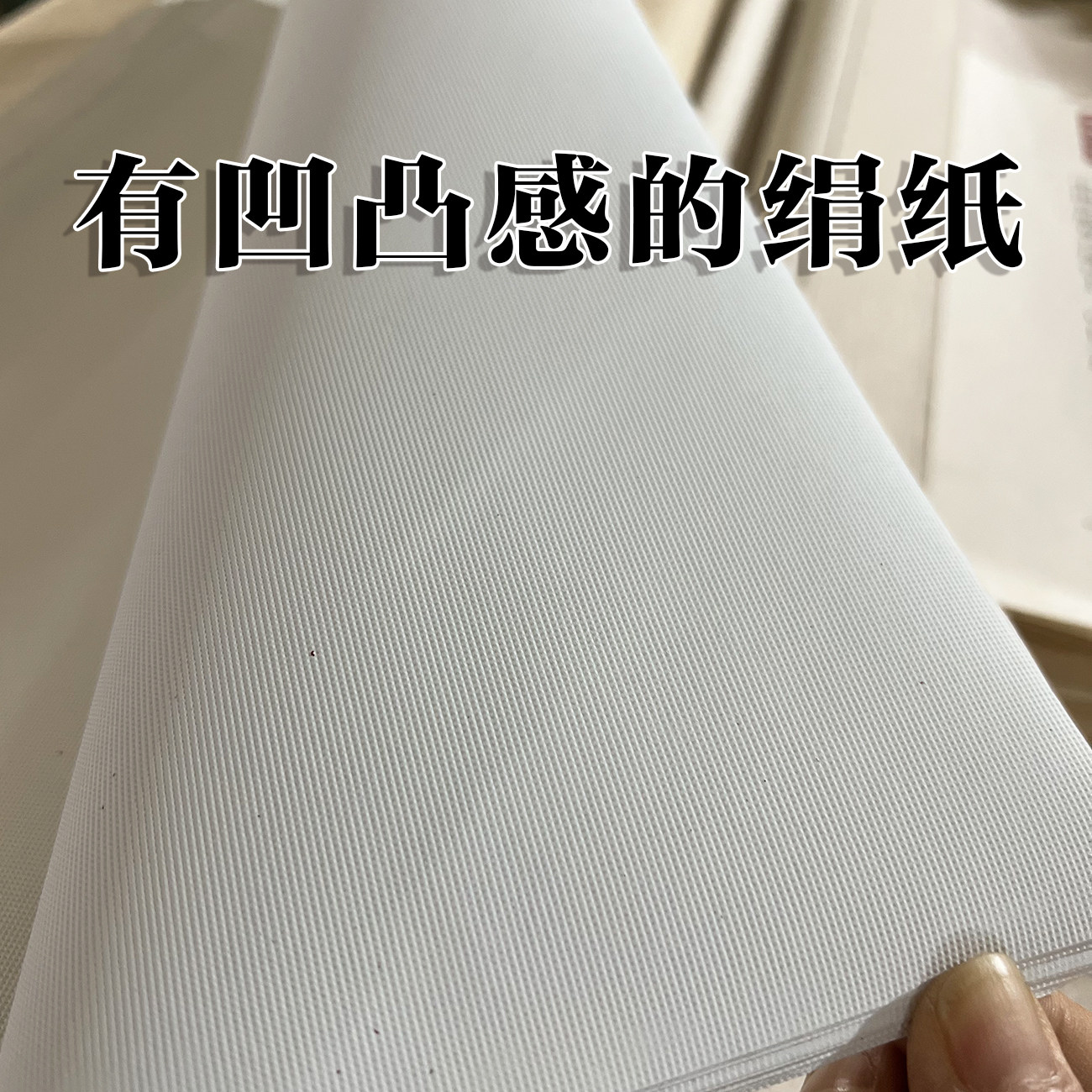 六尺整张绢纸有凹凸感国展参赛