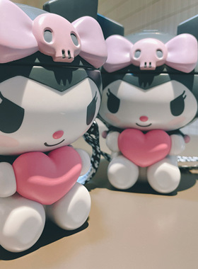 正版授权三丽鸥库洛米造型杯水杯酷洛米造爆米花桶卡通可爱提绳