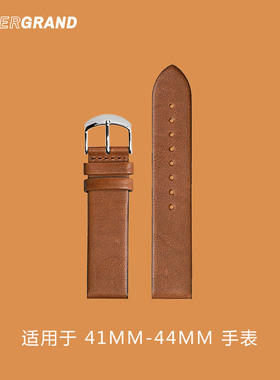hypergrand哈派格表带真皮男女通用配件22mm柔软街头适用44mm表盘