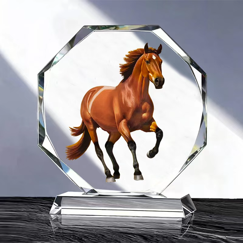 马到成功水晶摆件家居客厅酒柜装饰工艺品桌面摆设开业八骏马摆台,家居饰品,桌面摆件,淘宝优惠券,粉丝福利购,淘宝优惠卷