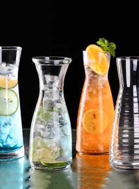 ins玻璃冰桔瓶柠檬冰茶瓶果汁冰饮瓶鸡尾酒冷饮瓶夏果汁杯冰桔杯