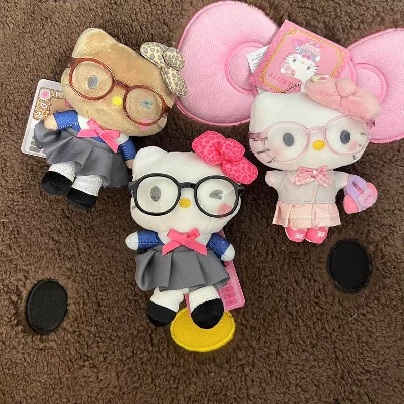 黑皮制服kitty眼镜妹学生背包