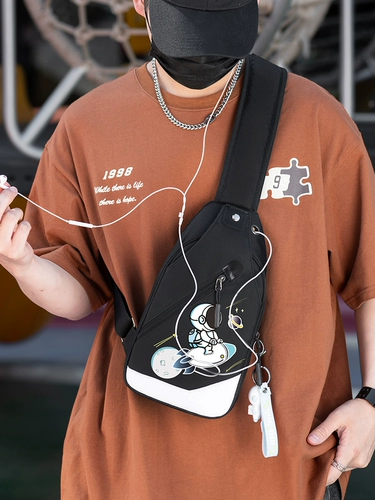 Трендовый космонавт, нагрудная сумка для отдыха, спортивный рюкзак, сумка через плечо, сумка на одно плечо