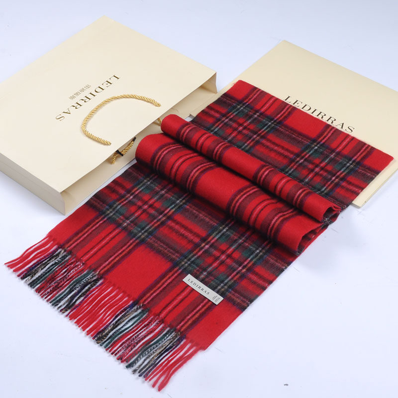 2025新款经典苏格兰格子纯羊毛围巾女冬季百搭加厚长羊绒围脖红色,服饰配件/皮带/帽子/围巾,围巾/丝巾/披肩,淘宝优惠券,粉丝福利购,淘宝优惠卷