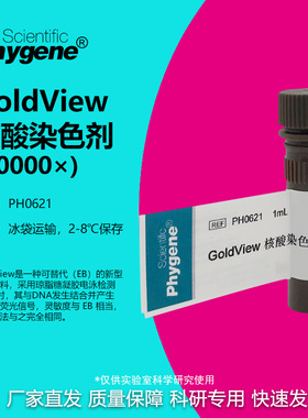 GoldView 核酸染色剂 10000× 核酸染料 1mL [PH0621 PHYGENE]