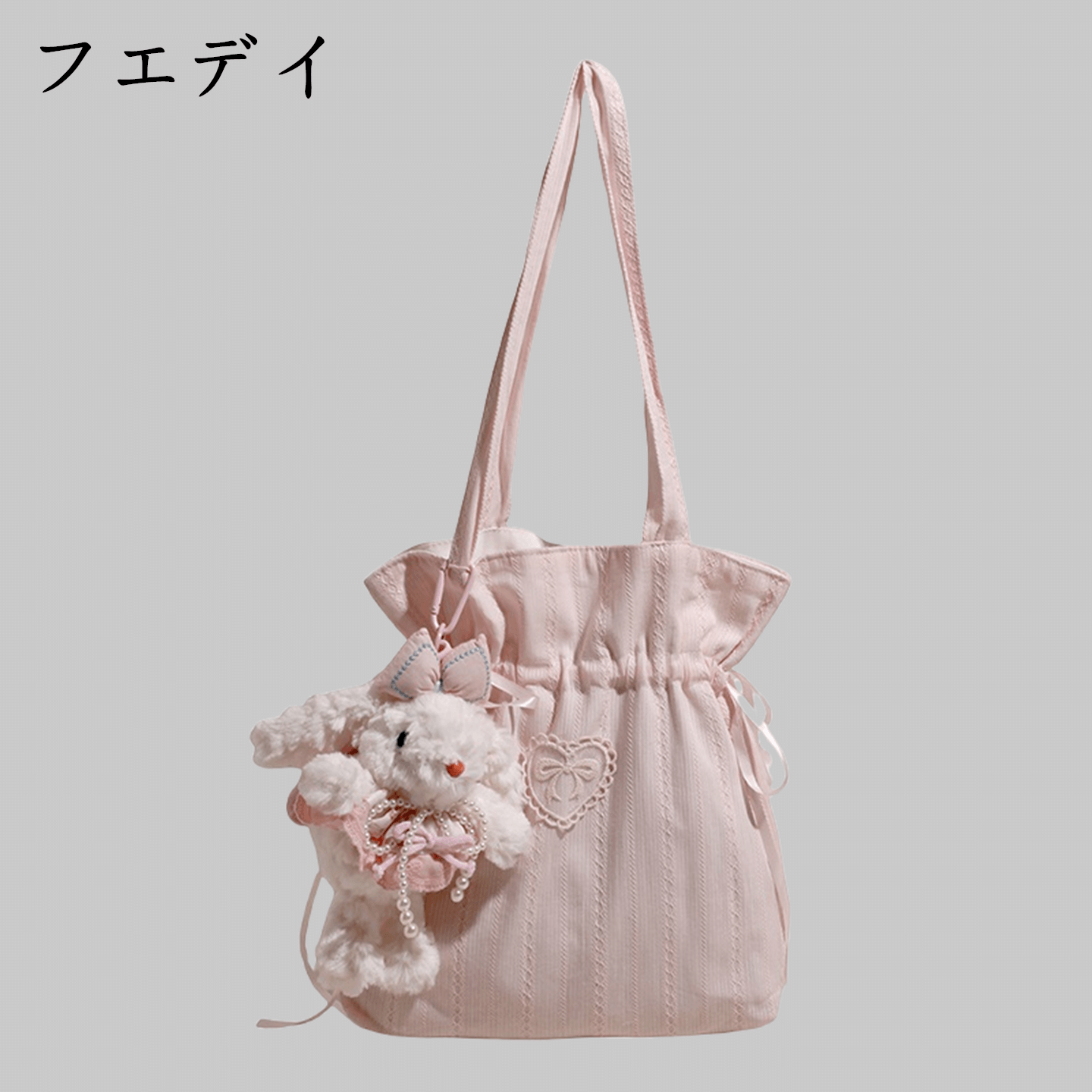 日本フエデイ包包女式2025新款植物印花帆布包慵懒单肩包托特包女