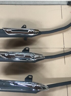 适用豪爵铃木摩托车钻豹HJ125K-2A-3A-7A-7E银豹锐爽消声器排气管