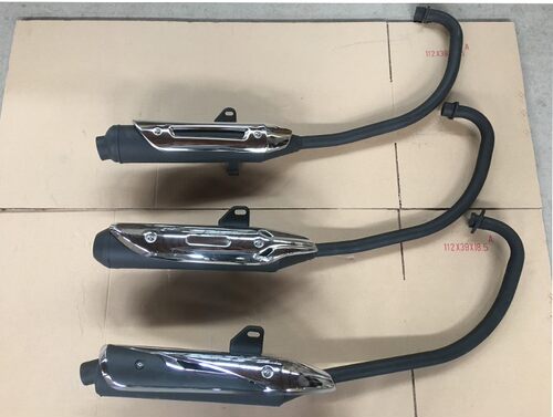 适用豪爵铃木摩托车钻豹HJ125K-2A-3A-7A-7E银豹锐爽消声器排气管