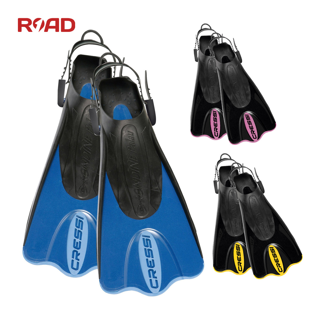 Cressi Palau Saf 浮潜脚蹼柔软易携带光脚穿可调节短蛙鞋科越思