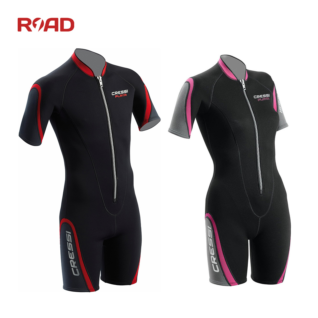 Cressi Playa 潜水衣短款冲浪湿衣短袖 2.5mm连体男女户外游泳衣