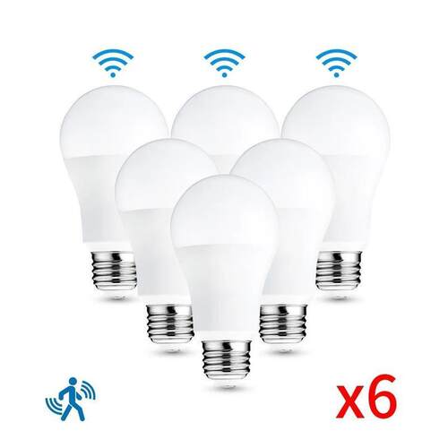 6pcs  Radar Motion Sensor Light Bulb 189265V E27 LED Lamp S