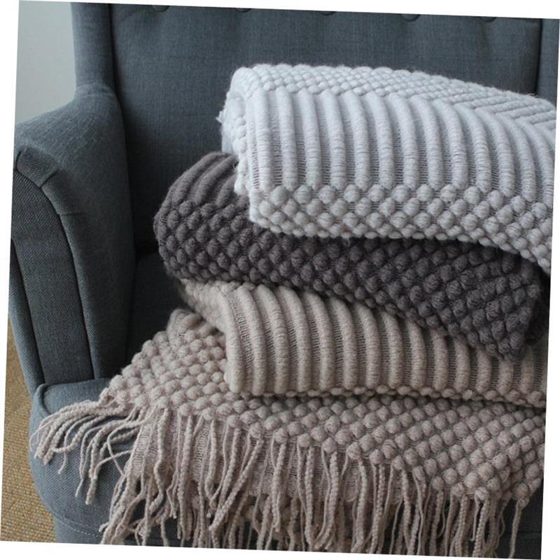 Knitted small cover blanket nap blanket bubble blanket