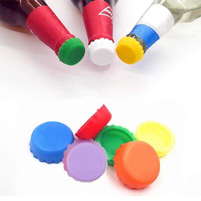 Silicone bottle cap, beer cap, 6 pieces inserted into a cir