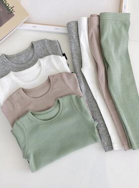 Baby Kids Pajamas Sets Cotton Boys Sleepwear Suit Autumn Gir