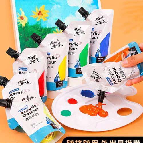 Acrylic paint set 48colours丙烯颜料补充袋装 art painting