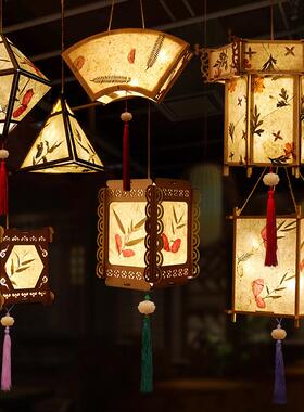 DIY Chinese Lantern Palace Retro Style Portable Blossom Flow