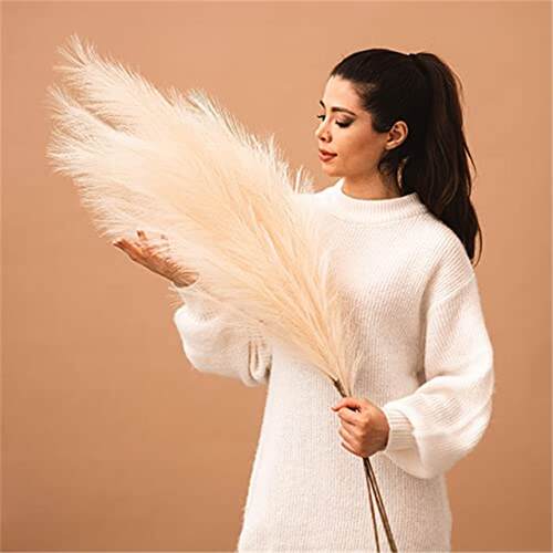 1PCs Small Pampas Grass Artificial Bulrush Flowers Fake Plan