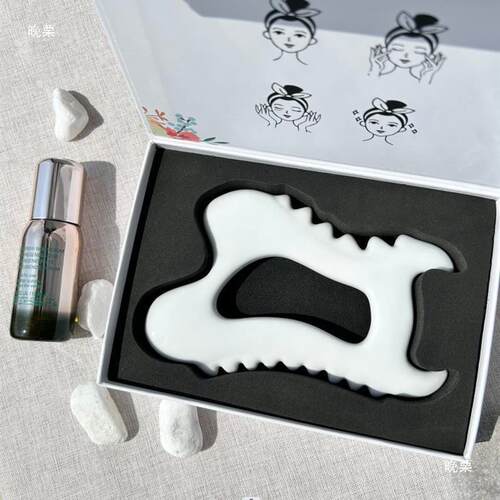 Ceramic scraping face massage meridian brush plectrum stick
