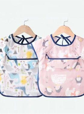 Baby Kids Toddler Sleeveless Scarf Waterproof Art Smock00