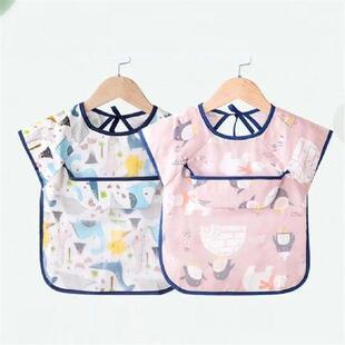 Baby Kids Toddler Sleeveless Scarf Waterproof Art Smock00