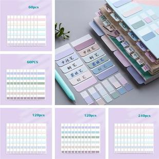 10 Sheets Sticky Index Tabs, Writable File Tabs Flags Morand