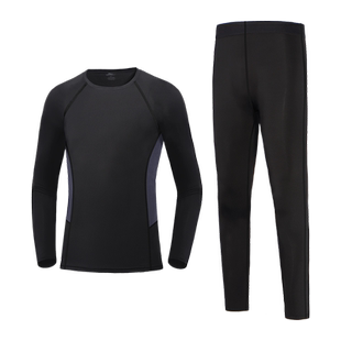 儿童保暖内衣男童加绒秋衣秋裤打底高弹紧身衣速干运动套装篮球