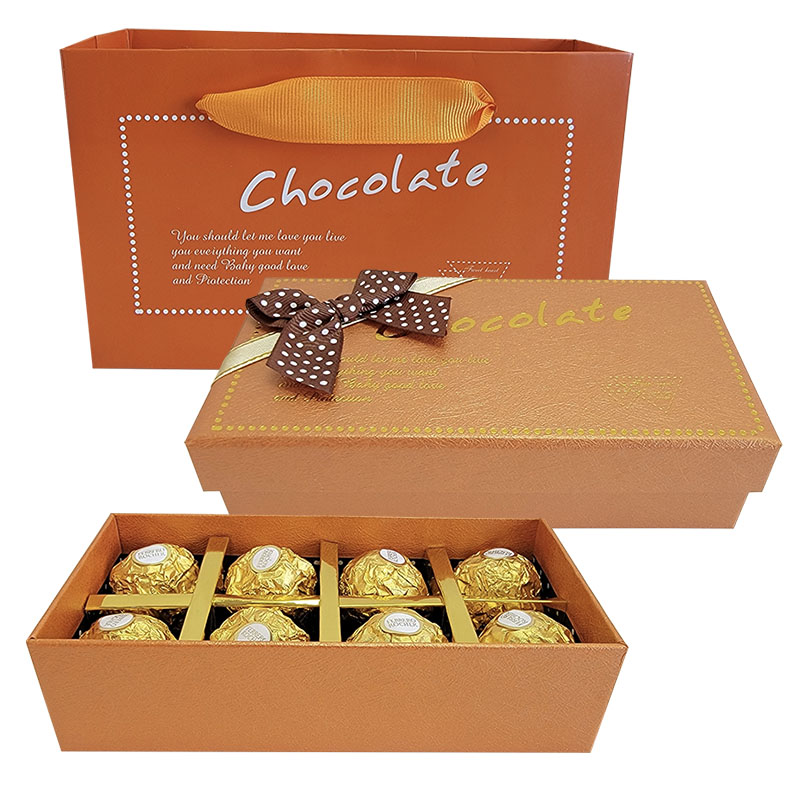 费列罗（FERRERO ROCHER）榛果巧克力蝴蝶结礼盒装 巧克力8颗装