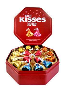 hersheys好时之吻16粒铁盒巧克力