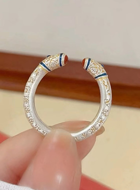 镀925银新品新中式国潮描金工艺