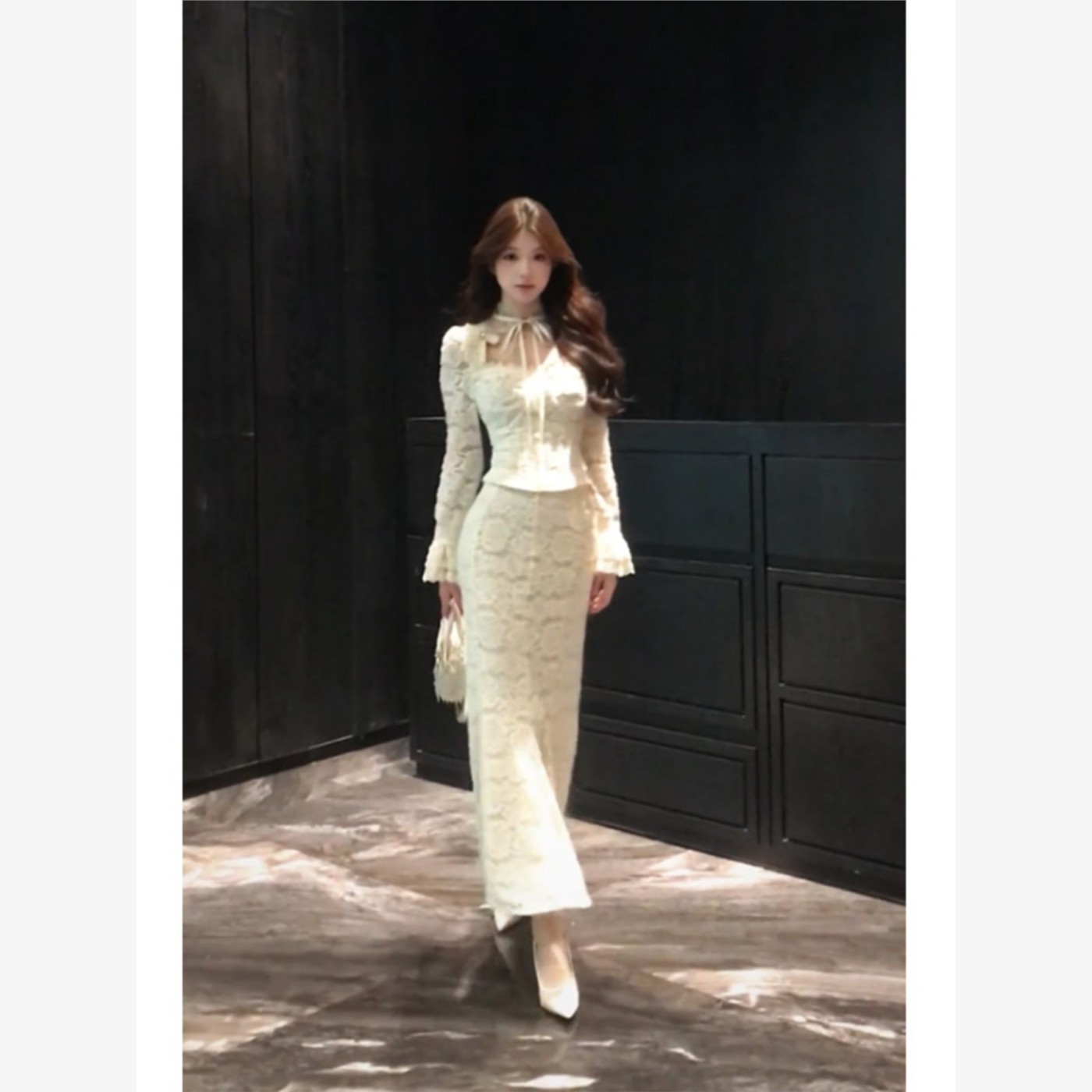 法式纯欲风蕾丝套装女202