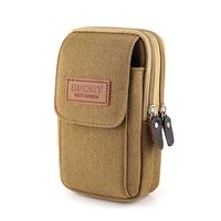 Кхаки вертикальная трехслойная обновленная версия 7 дюйма подходит для смартфонов