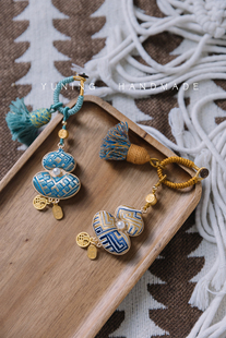 广西壮锦手工双面如意葫芦流苏包包挂饰钥匙扣伴手礼物旅游纪念品