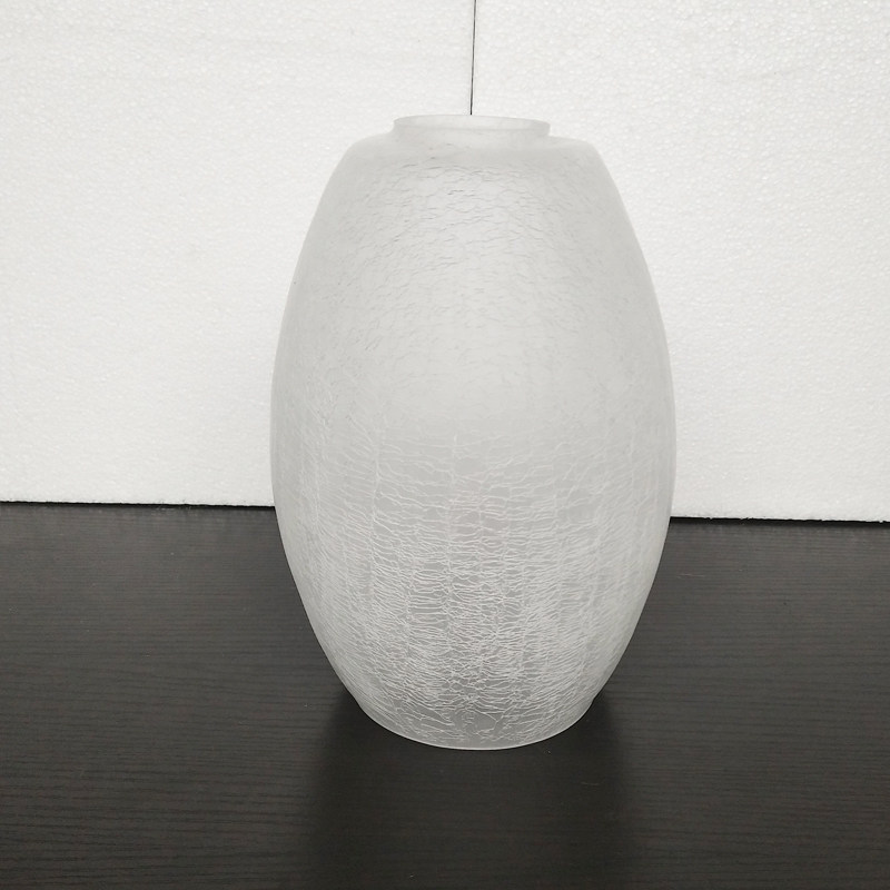 玻璃灯罩现代简约吊灯餐厅吊灯E27灯口蛋形玻璃灯罩冰花裂纹椭圆,家装灯饰光源,灯具配件,淘宝优惠券,粉丝福利购,淘宝优惠卷