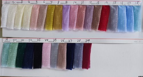 锦纶流星雨星星皱 满天星提花亮光雪纺闪光肌理褶皱汉服女装面料