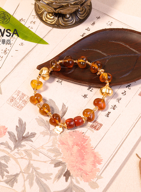 【巴依老爷专属】缅珀屁桃单圈diy南红直切