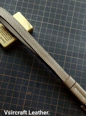 佩大师手工相机腕带定制法国掌纹小牛皮挂绳单反莱卡大象灰色包邮