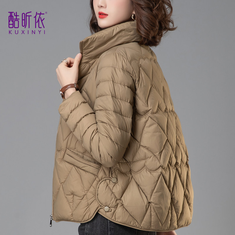 轻薄短款羽绒服女2025年冬季新款中年妈妈宽松90白鸭绒爆款外套潮,女装/女士精品,羽绒服,淘宝优惠券,粉丝福利购,淘宝优惠卷