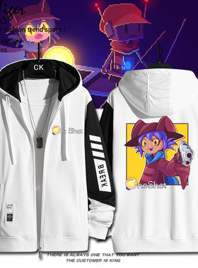 动漫游戏OneShot霓光Niko周边同款秋冬拉链卫衣男女外套学生上衣