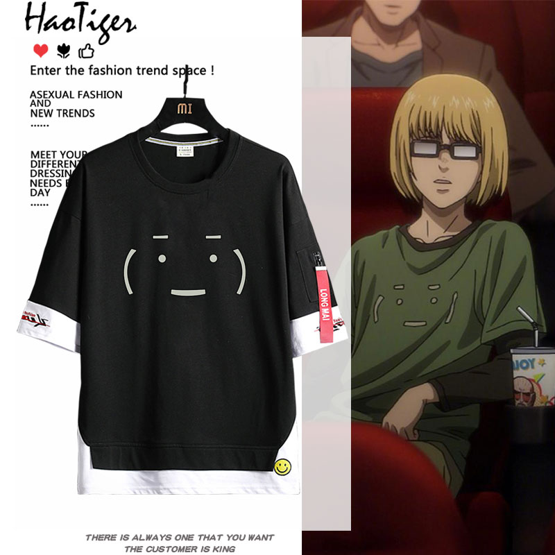 进击的巨人完结篇美高三人组短袖