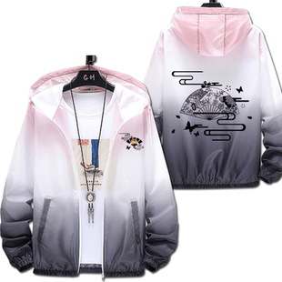 东方project西行寺幽幽子周边夹克防晒男女青少年夏休闲上衣衣服