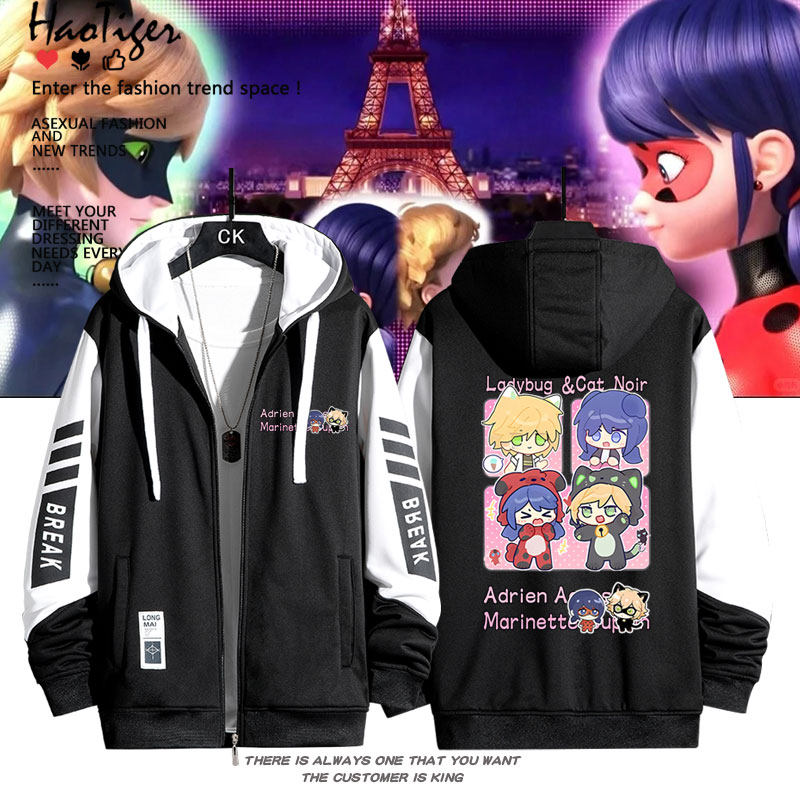 Lady bug瓢虫雷迪周边艾俊玛丽娜开衫拉链卫衣男女秋冬款上衣服