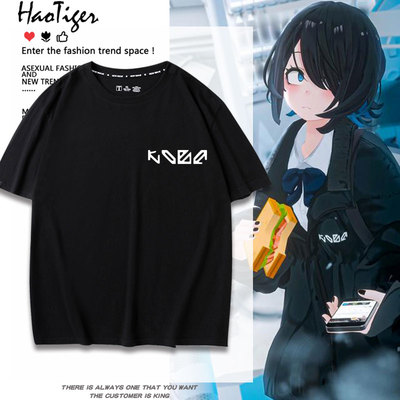 VRChat游戏街狐周边同款cos服短袖T恤男女夏季二次元纯棉衣服上衣