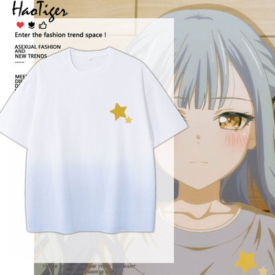 BanG Dream Ave Mujica丰川祥子三角初华同款短袖T恤男女棉上衣服